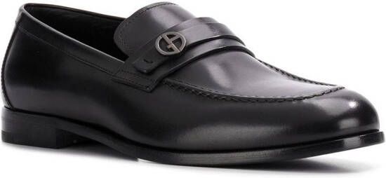 Giorgio Armani klassieke loafers Zwart