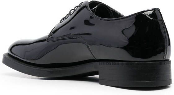 Giorgio Armani Leren derby schoenen Zwart