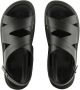 Giorgio Armani Leren sandalen met logo-reliëf Zwart - Thumbnail 4