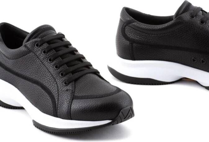 Giorgio Armani Leren sneakers Zwart