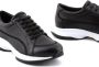 Giorgio Armani Leren sneakers Zwart - Thumbnail 4