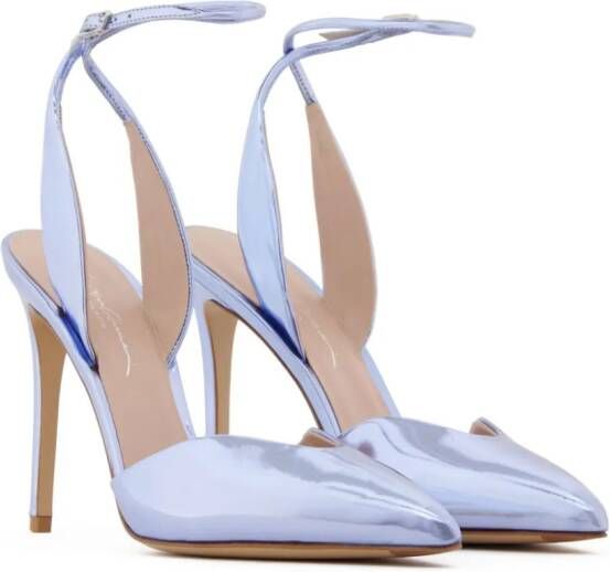 Giorgio Armani Pumps met metallic-effect Blauw