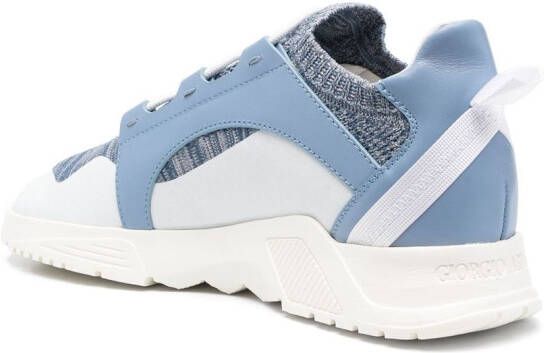 Giorgio Armani Gebreide sneakers Blauw