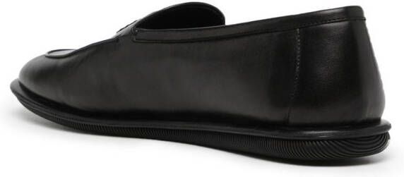 Giorgio Armani Slippers met geborduurd logo Zwart