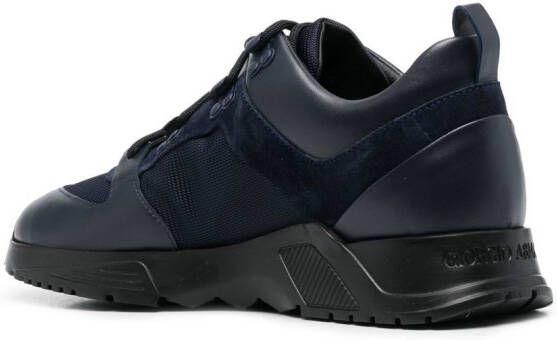 Giorgio Armani Sneakers met contrasterend vlak Blauw