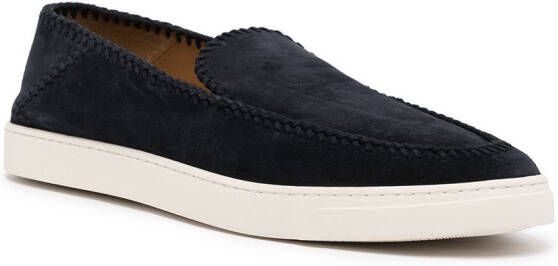 Giorgio Armani Suède sneakers Blauw