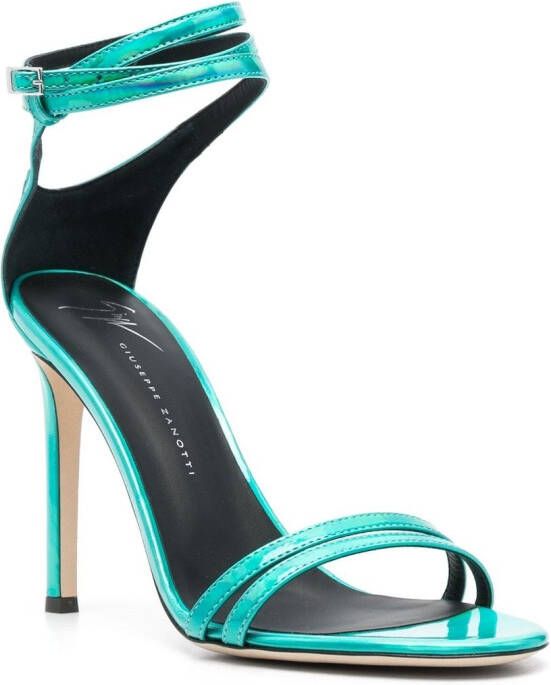 Giuseppe Zanotti Stiletto sandalen Groen