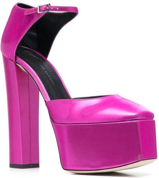 Giuseppe Zanotti Pumps met plateauzool Roze