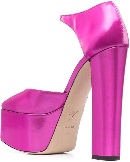 Giuseppe Zanotti Pumps met plateauzool Roze