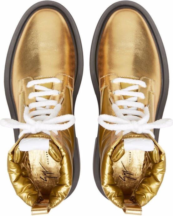 Giuseppe Zanotti Achille Ice enkellaarzen Geel