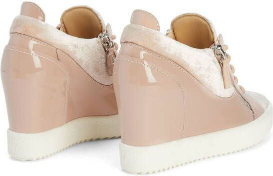 Giuseppe Zanotti Addy sneakers met sleehak Roze