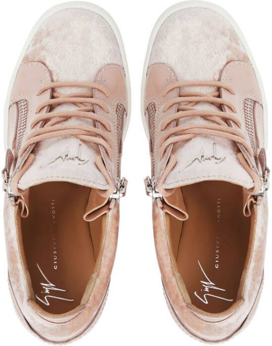 Giuseppe Zanotti Addy sneakers met sleehak Roze