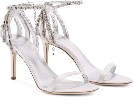 Giuseppe Zanotti Adele stiletto sandalen Wit