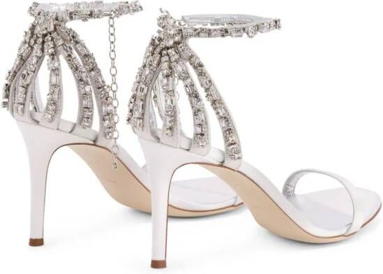 Giuseppe Zanotti Adele stiletto sandalen Wit