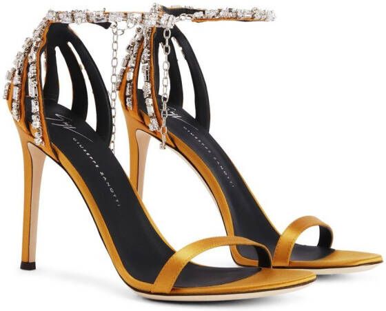 Giuseppe Zanotti Adele sandalen met kristal Goud