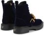 Giuseppe Zanotti Adric fluwelen sneakers Blauw - Thumbnail 3