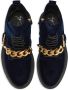 Giuseppe Zanotti Adric fluwelen sneakers Blauw - Thumbnail 4