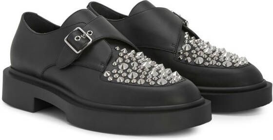 Giuseppe Zanotti Adric loafers met studs Zwart