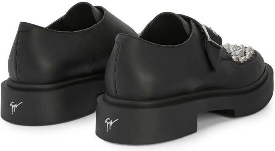 Giuseppe Zanotti Adric loafers met studs Zwart