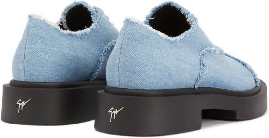 Giuseppe Zanotti Adric veterschoenen Blauw