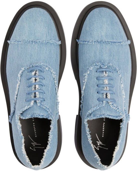 Giuseppe Zanotti Adric veterschoenen Blauw