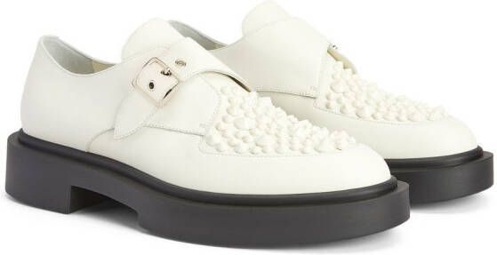 Giuseppe Zanotti Adric veterschoenen met studs Wit