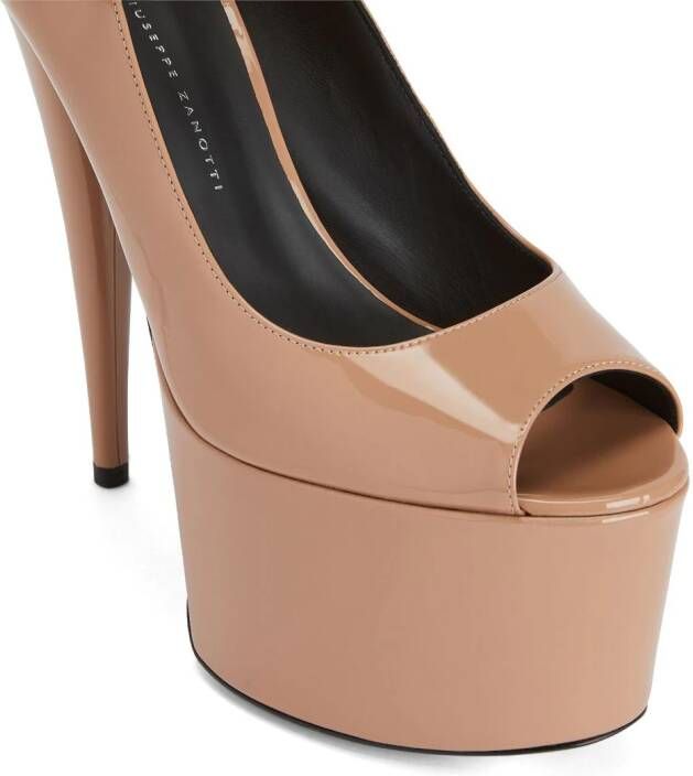 Giuseppe Zanotti Aida gelakte pumps Beige