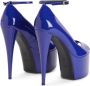 Giuseppe Zanotti Aida pumps met laklaag Blauw - Thumbnail 3