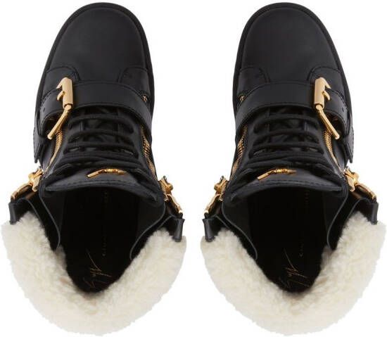 Giuseppe Zanotti Aitana laarzen met sleehak Zwart