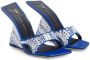 Giuseppe Zanotti Akira sandalen met sleehak Blauw - Thumbnail 2