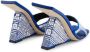 Giuseppe Zanotti Akira sandalen met sleehak Blauw - Thumbnail 3