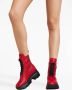 Giuseppe Zanotti Alanis leren veterlaarzen Rood - Thumbnail 5