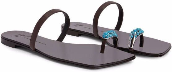 Giuseppe Zanotti Alchemisia Ring sandalen Bruin