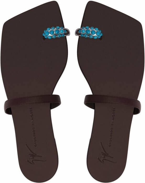 Giuseppe Zanotti Alchemisia Ring sandalen Bruin