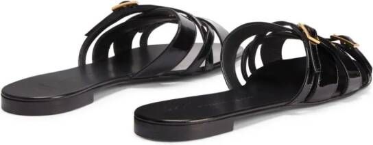 Giuseppe Zanotti Alhima leren sandalen Zwart