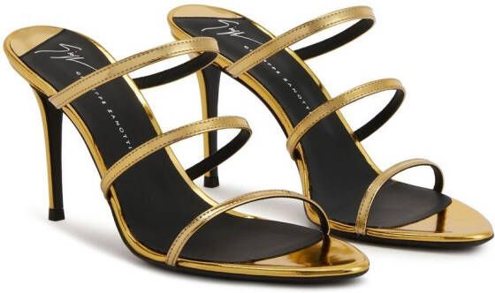 Giuseppe Zanotti Alimha stiletto sandalen Goud