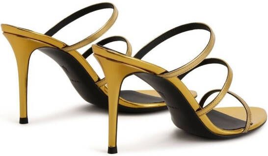 Giuseppe Zanotti Alimha stiletto sandalen Goud