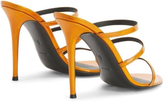 Giuseppe Zanotti Alimha leren sandalen Oranje