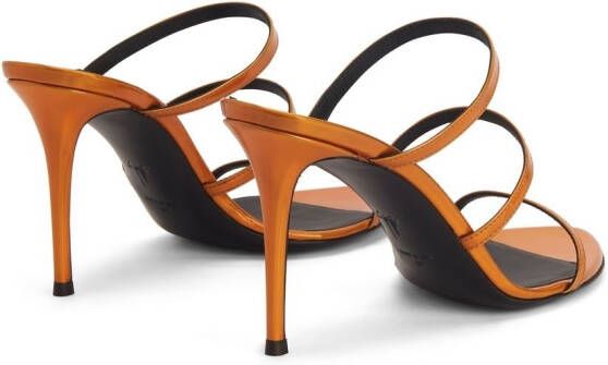 Giuseppe Zanotti Alimha leren sandalen Oranje