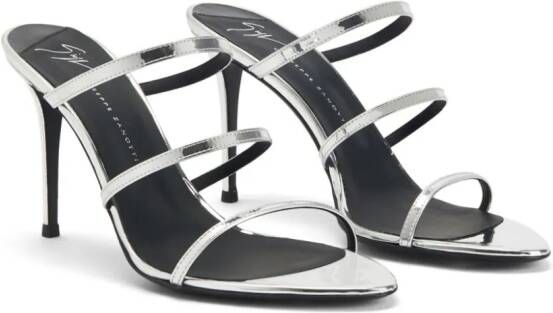 Giuseppe Zanotti Alimha sandalen met bandjes Zilver