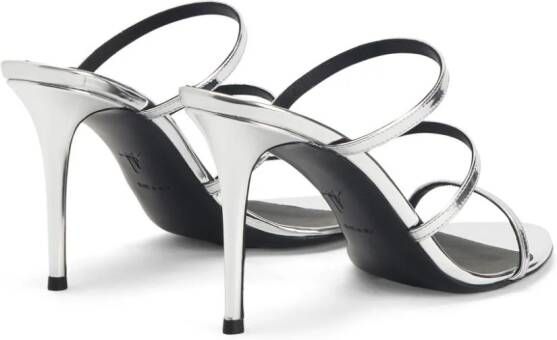 Giuseppe Zanotti Alimha sandalen met bandjes Zilver