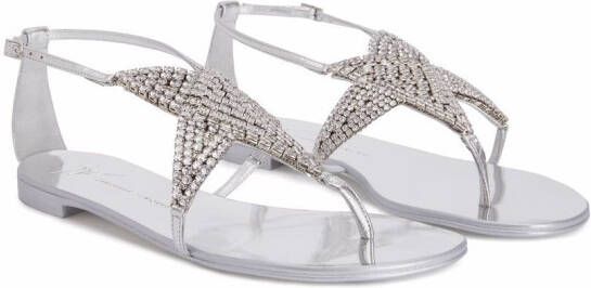 Giuseppe Zanotti Almathea sandalen Zilver