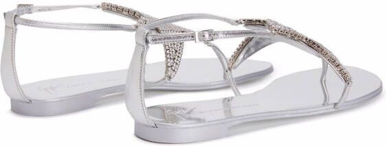 Giuseppe Zanotti Almathea sandalen Zilver