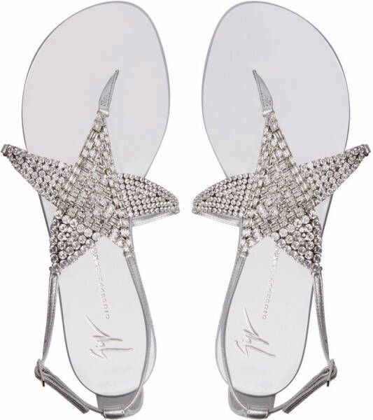 Giuseppe Zanotti Almathea sandalen Zilver