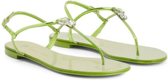 Giuseppe Zanotti Alphonsine sandalen Groen