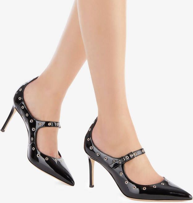 Giuseppe Zanotti Alyson Cut pumps met ringlets Zwart