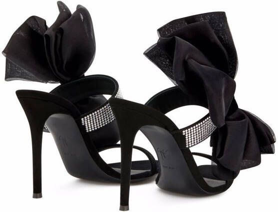 Giuseppe Zanotti Amabel sandalen met strik Zwart