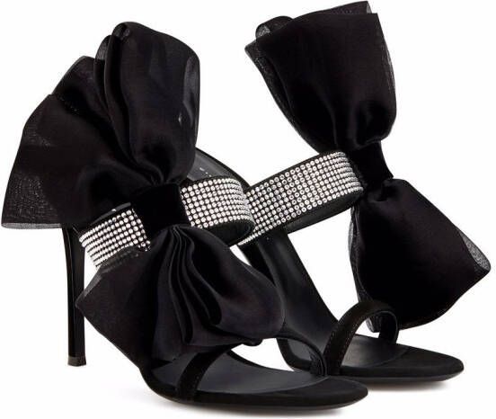 Giuseppe Zanotti Amabel sandalen met strik Zwart
