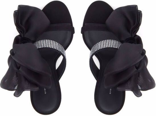 Giuseppe Zanotti Amabel sandalen met strik Zwart