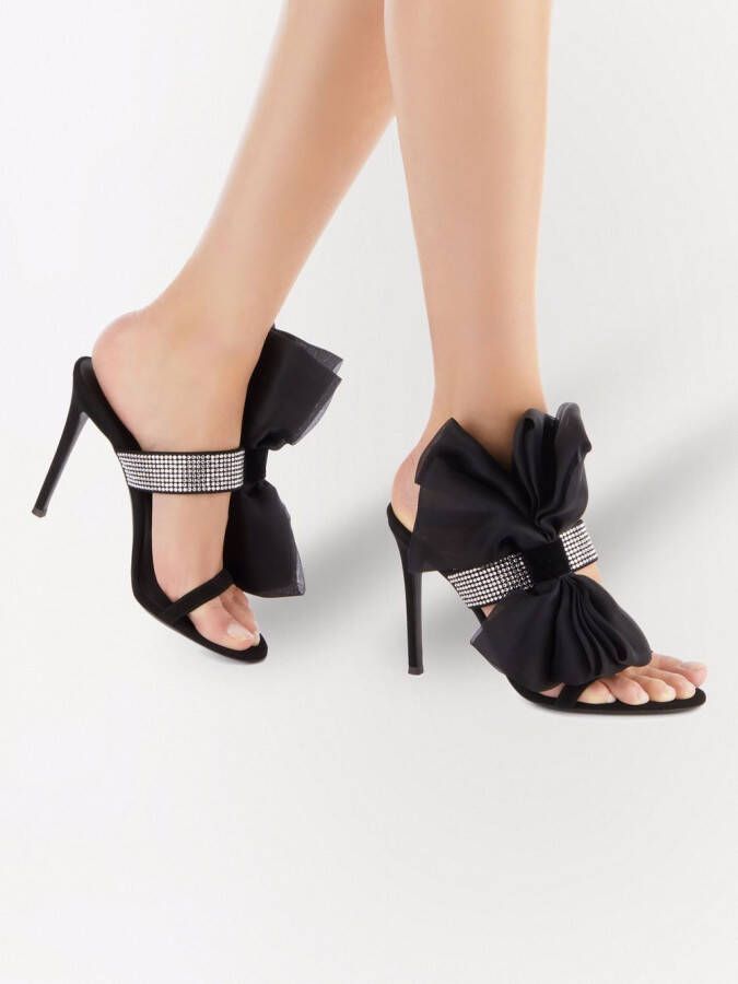 Giuseppe Zanotti Amabel sandalen met strik Zwart